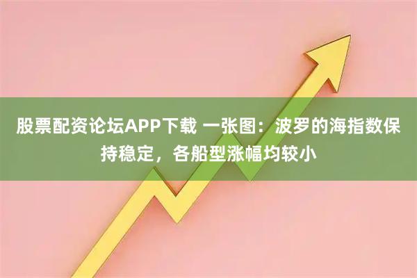 股票配资论坛APP下载 一张图:波罗的海指数保持稳定,各船型涨幅均较小
