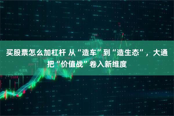 买股票怎么加杠杆 从“造车”到“造生态”,大通把“价值战”卷入新维度